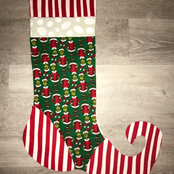 ONE OF A KIND CUSTOM GRINCH STOCKING - Picture 10 of 10